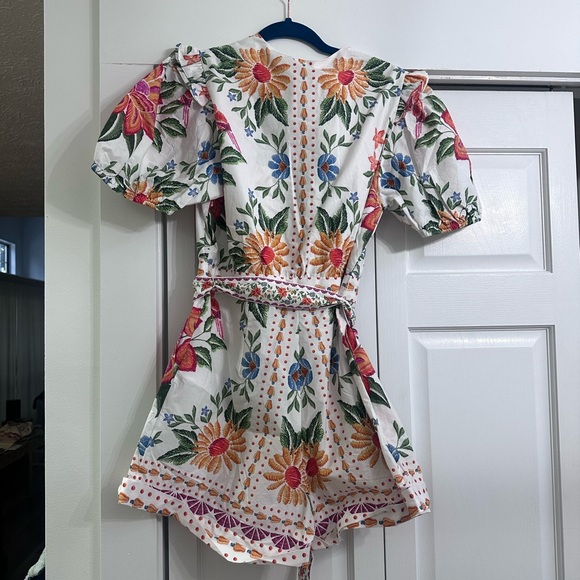 NWT FARM RIO Off-White Bloom Garden Romper - Picture 4 of 7